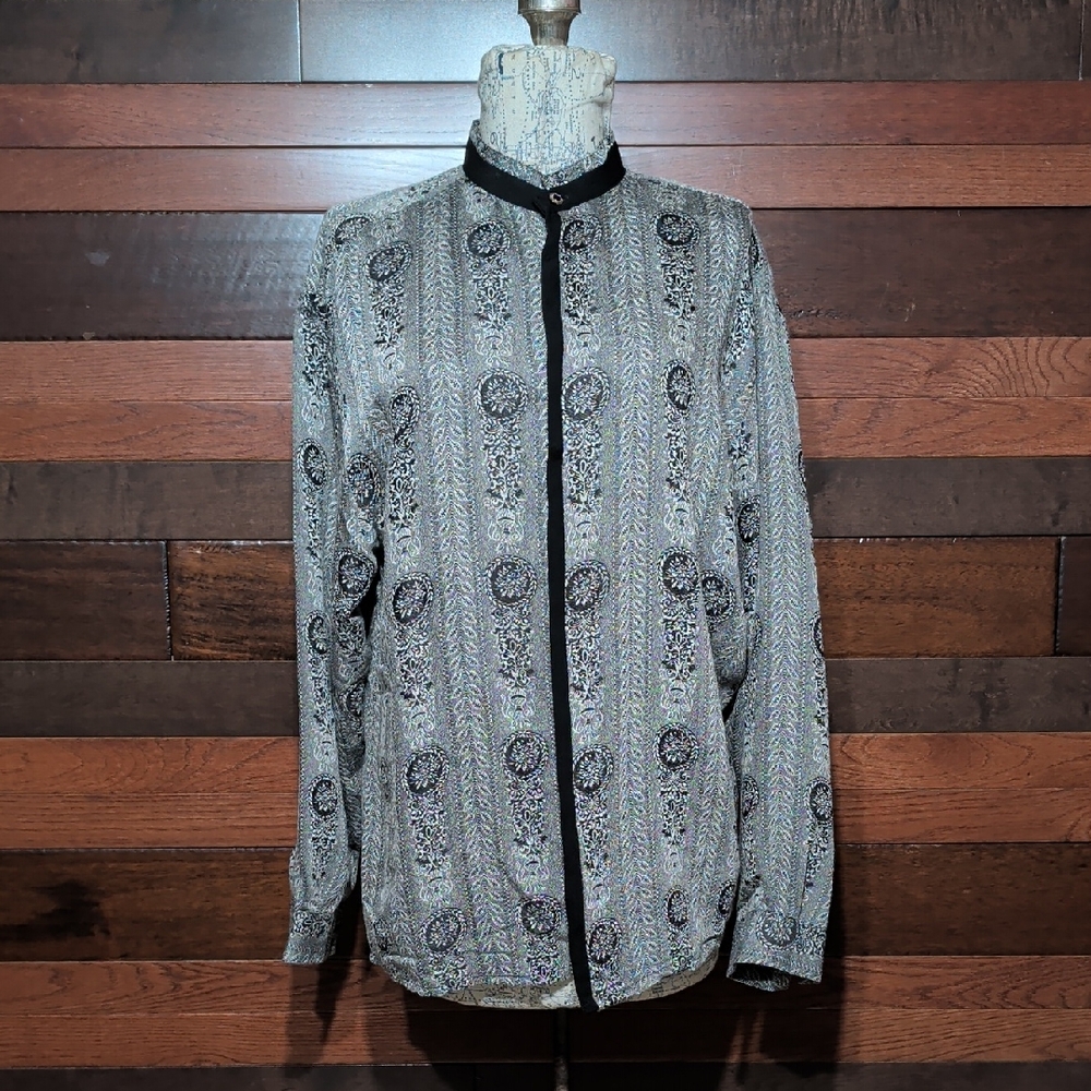 Vintage Winners Black and White Patterned Shirt